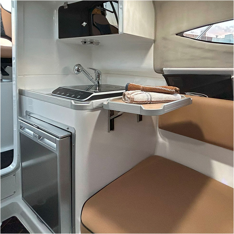 whittley dedicated galley, shower and toilet